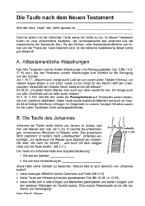 Die Taufe nach dem NT / Peter Uhlmann