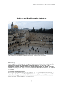 Religion und Traditionen im Judentum