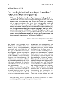 Das theologische Profil von Papst Franziskus / Pater Jorge Mario