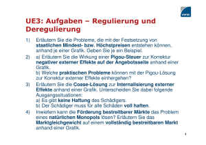 UE3: Aufgaben – Regulierung und Deregulierung