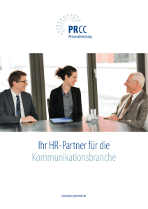 Ihr HR-Partner für die Kommunikationsbranche