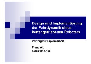 Design und Implementierung eines kettengetriebenen Roboters