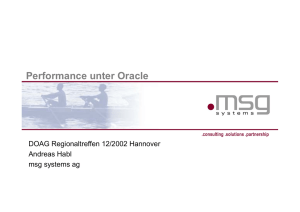 Performance unter Oracle