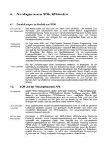 4. Grundlagen neuerer SCM-, APS-Ansätze