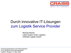 Durch innovative IT-Lösungen zum Logistik Service