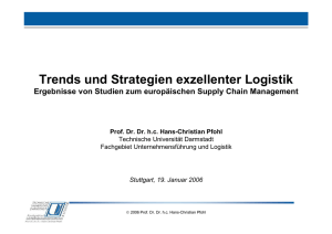 Trends und Strategien exzellenter Logistik