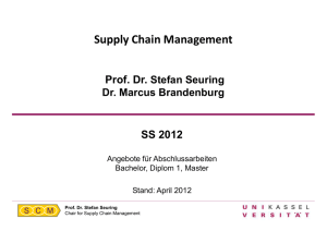 Themen Supply Chain Management