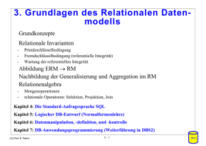 Relationales Modell - Abteilung Datenbanken Leipzig