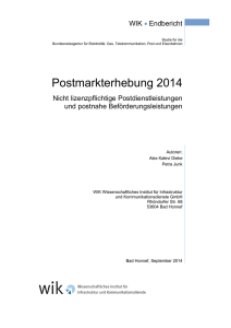 Postmarkterhebung 2014