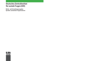 Verwaltungskosten bro - Deutsches Zentralinstitut für soziale Fragen