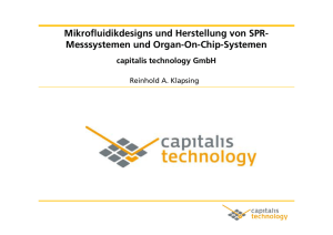 Mikrofluidikdesigns und Herstellung von SPR