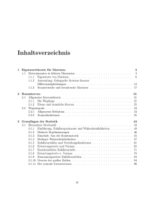 Kapitel 3 Grundlagen der Statistik 3.1 Elementare Stochastik