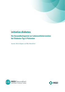 initiative.diabetes Ein Gesundheitsportal zur Lebensstilintervention