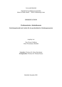 Problematischer Alkoholkonsum - Publications at Bielefeld University