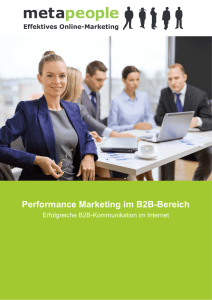 Performance Marketing im B2B-Bereich