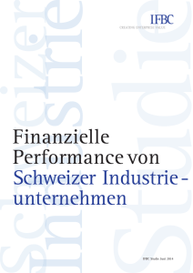 Finanzielle Performance von Schweizer Industrie- unternehmen