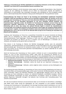 Erklärung zur Unterstützung der Richtlinie 2010/63/EU des