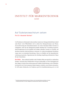 Artikel Deutsch  - Institut für Markentechnik Genf