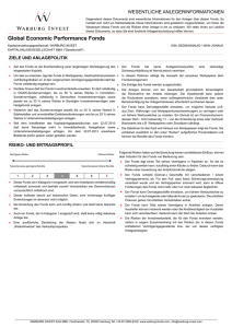 Global Economic Performance Fonds - Warburg