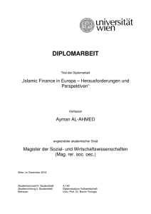 Ayman Al-Ahmed - Diplomarbeit VWL - E-Theses