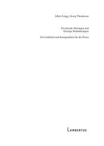 Albert Lingg, Georg Theunissen Psychische Störungen und Geistige