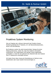 Flyer System Monitoring - Dr. Netik & Partner GmbH