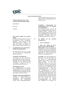 1 Deutsche Informationsschrift Wichtige Information