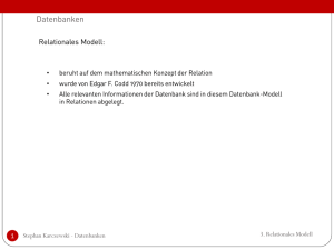3. Relationales Modell
