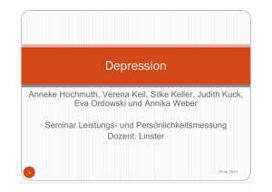 Diagnostik von Depression: BDI