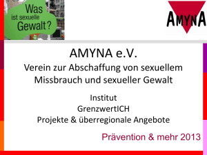 Unterscheidung zwischen sexuellen Aktivitäten & sexuellen