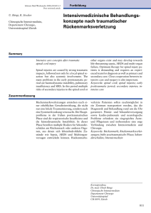 Intensive care concepts after traumat