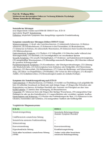 Somatoforme Störungen - Klinische Psychologie Mainz