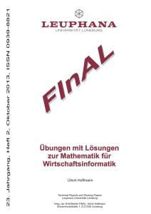 Übungen zur Mathematik für WI, FINAL 23:2, Okt. 2013