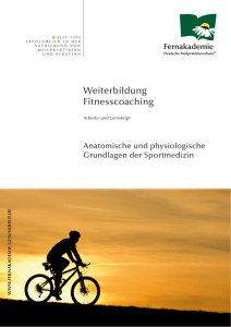 Anatomische und physiologische Grundlagen in der Sportmedizin