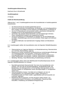 Kaufmann/-frau im Einzelhandel: Inhalte/Ablauf/Abschluss