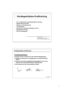 Gerätegestütztes Training - user.phil.uni-duesseldorf.de