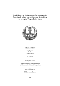 Entwicklung von Verfahren zur Verbesserung der Genauigkeit bei