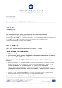DaTSCAN, Ioflupane - European Medicines Agency