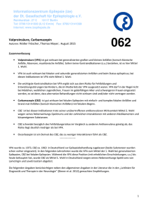 Valproinsäure, Carbamazepin Informationszentrum Epilepsie (ize