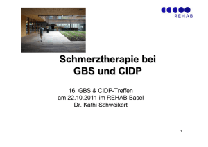 Schmerztherapie Bei GBS Und CIDP