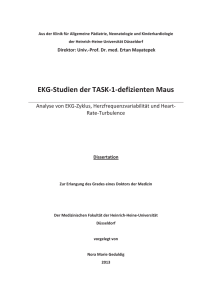 EKG-Studien der TASK-1