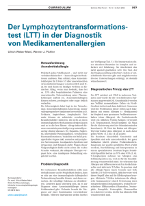 Der Lymphozytentransformationstest (LTT) in der Diagnostik von
