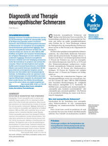 Diagnostik und Therapie neuropathischer Schmerzen