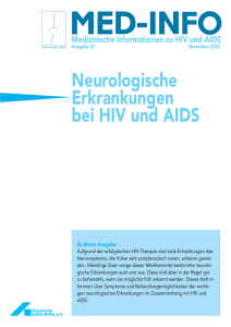 Neurologische Erkrankungen bei HIV und AIDS - AIDS