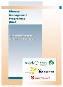 Medizinische Inhalte Diabetes mellitus Typ 1 Medizinische Inhalte