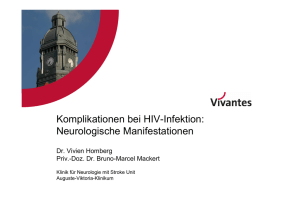 Komplikationen bei HIV-Infektion: Neurologische