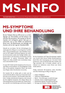 ms-symptome und ihre behandlung
