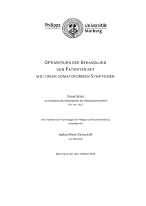 optimierung der behandlung von patienten mit multiplen