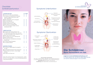 Symptome Unterfunktion Symptome Überfunktion Checkliste