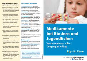 Medikamente bei Kindern und Jugendlichen